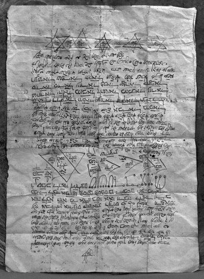 Cabalistic amulet by Jewish School